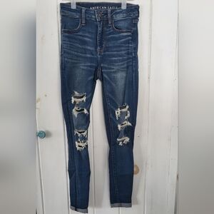 AE Next Level Stretch Distressed Leg Skinny Jean